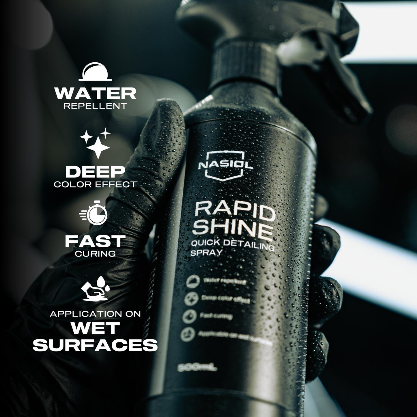 Nasiol Rapid Shine Easy to Aply Ceramic Coating Up To 1 Year Durabillity